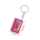 thumbnail image 2 of Retro Keychain Acrylic Cassette Tape for Decor 2Pcs Vintage Style Charm, 2 of 4