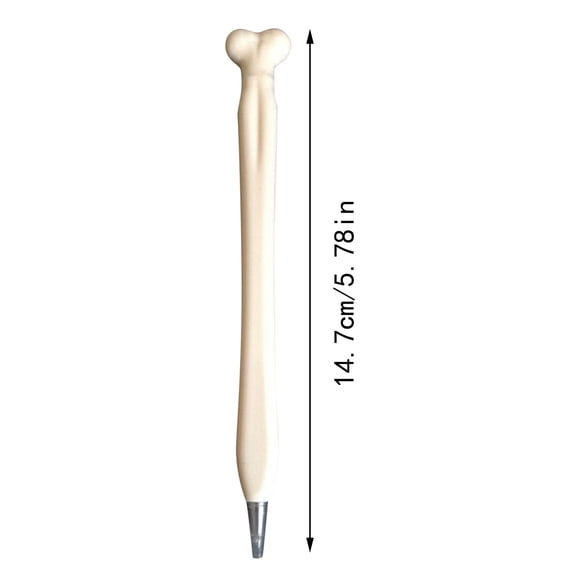 Clearance Under $0.99! 1PC Novelty Bone-Shaped Ballpoint Pen, Realistic Doctor-Themed Writing Pen with Black Ink, Plastic, for Gifting & Office, (15cm, Assorted)