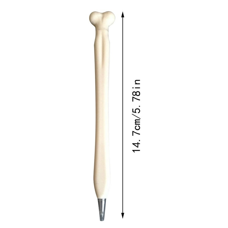 Pianpianzi Retractable Pens Medium Point Pasta Pens Ink Pens Fine Point Fancy Novelty Bone Shape Ballpoint Pens Ink Pen Finger Pen Doctor Pen