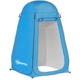 thumbnail image 1 of Outsunny Pop Up Shower Tent, Outdoor Privacy Changing Dressing Room, Blue, 1 of 10