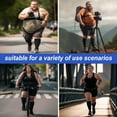 thumbnail image 7 of Wide Calf Compression Socks for Women & Men Circulation 20-30mmHg Plus Size Knee High Support Stockings for Medical | Circulation | Nurses | Running | Travel,Black 2XL, 7 of 7