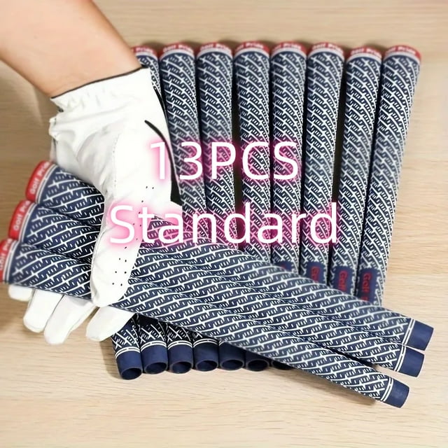 13pcs/set Blue Z-golf High-Performance Golf Club Rubber Grips - All-Weather Traction & Shock Absorption 13PCS Midsize