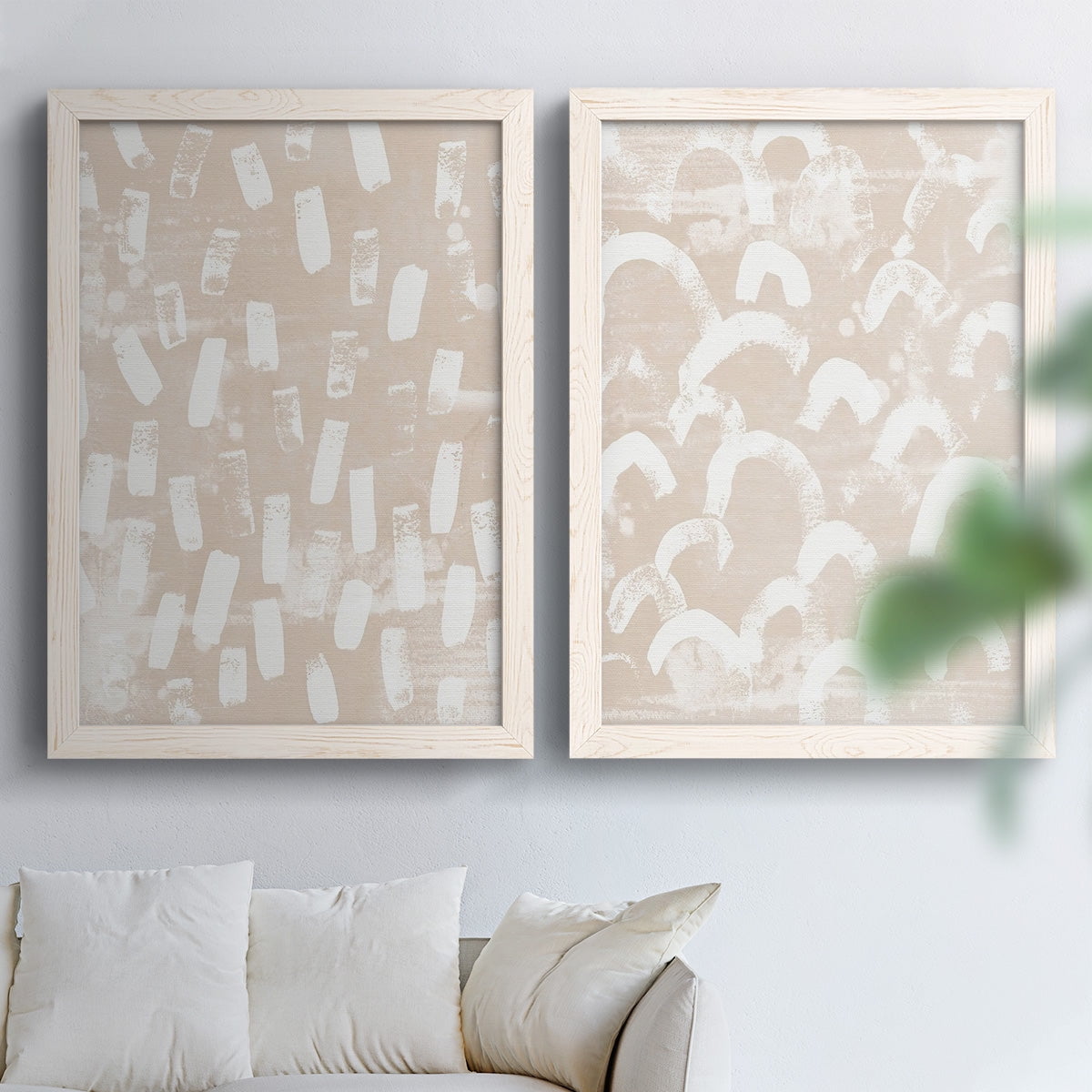 Earth Etching I - Premium Framed Canvas 2 Piece Set - Ready to Hang