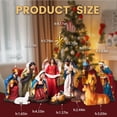 thumbnail image 3 of Juego de Nacimiento BESBLEE de 15 cm, 12 Piezas, Resina Pintada a Mano, 3 of 7