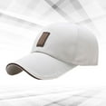 thumbnail image 4 of 1 gorra de béisbol moderna para exteriores, transpirable, deportiva, clásica, con visera para hombre (blanca)., 4 of 6
