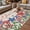Blue Red, variant on Independence Day Outdoor Rug for Patio/Deck/Porch, Non-Slip Large Area Rug 6 x 9 Ft, 4th of July Striped Stars Patriotic Burlap Indoor Outdoor Rugs Washable Area Rugs, Camping Rug Carpet Runner