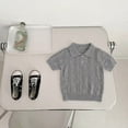 thumbnail image 5 of Girl Uniform Shirt Knit Collared Short Sleeve Fit Tops Summer Casual Solid School Tops for Girls, 5 of 7