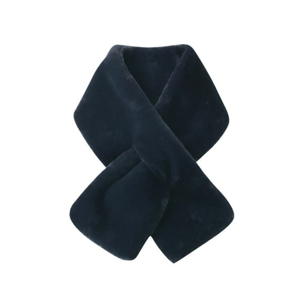 Aoochasliy Winter Scarfs Women Winter Faux Fur Villus Scarf Outerwear Leopard Print Scarf Warm