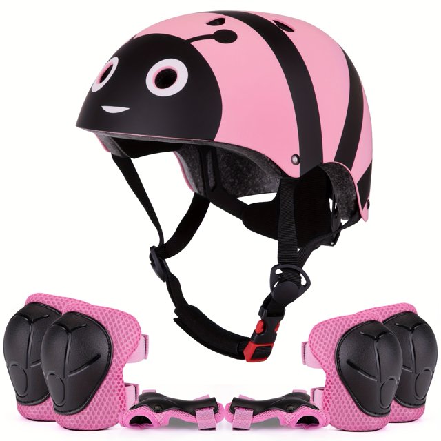CNKOO Bicycle Helmet Kids Cartoon Safety Head Protection for Kids 5+ Years Light Weight Breathable for Bicycle Fun Design Colorful Helmet Lightweight Plastic Young Cyclists