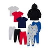 Little Star Organic Baby Boys & Toddler Boys Mix 'Match Outfits Star Pack, 11pc Gift Set (9M-5T)