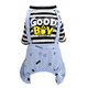 thumbnail image 1 of Ropa para perros a rayas mono cachorro camisa, lindo perro pijamas mono abrigo mono mono suave comodidad, 1 of 5