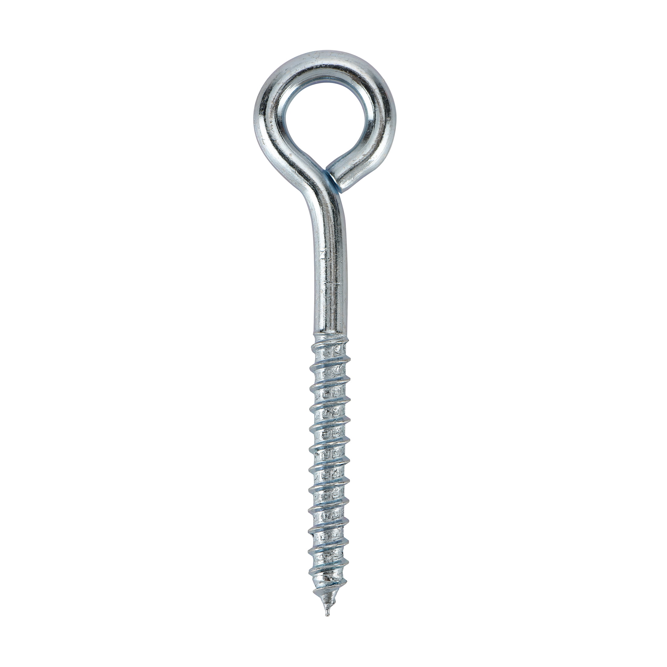 (6 pack) Hyper Tough 3/8 inch. x 4-1/2 inch. Lag Screw Eye, Zinc Plated