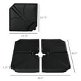 ZGBY 4Piece Cantilever Offset Umbrella Base Stand Parasol Weights