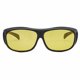 thumbnail image 4 of 2-Pack Yellow Lens Black Sunglasses Covers for Glasses, Compatible with Reading Glasses, 4 of 5