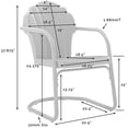thumbnail image 4 of Tulip Retro Metal Chair Pastel Pink Gloss, 4 of 11