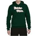 thumbnail image 2 of Wild Bobby Twirler Mom Girl Sports Unisex Graphic Hoodie Sweatshirt, Forest Green, Medium, 2 of 5