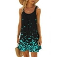 thumbnail image 2 of IROINNID Women's Shift Dress Sexy Hawaiian Tropical Sleeveless Sling Mini Dress Summer Loose Comfy Boho Prints Drop Waist Dress, 2 of 5