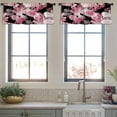 thumbnail image 3 of LALILO Kitchen Curtain Valance Wild Tropical Digital Artwork Rod Pocket Window Curtain 52"x 18" Set of 2, 3 of 5