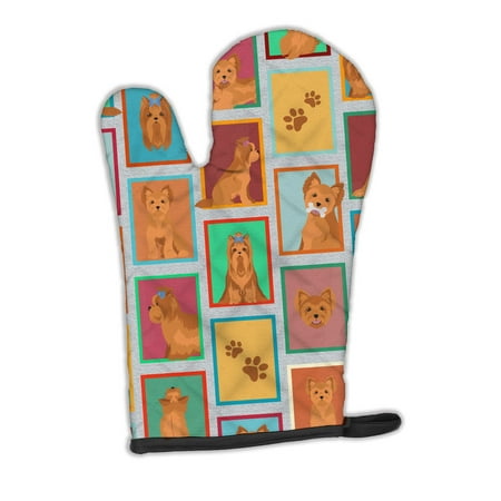 

Lots of Red Yorkie Oven Mitt 8.5 in x 12 in