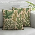 thumbnail image 3 of COMIO  Throw Pillow Cover Green Leaf Floral in Vintage Style Leaves and Herbs Botanical Boxwood Seeded Eucalyptus Fern Decorative Throw Pillow Cushion Case Pillowcase, 3 of 5