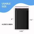 thumbnail image 6 of AZ 250 Pack 4" x 8" Poly Bubble Mailers Black Self-Seal Poly Padded Envelopes, Waterproof, Secure, Packaging Bags, 6 of 6