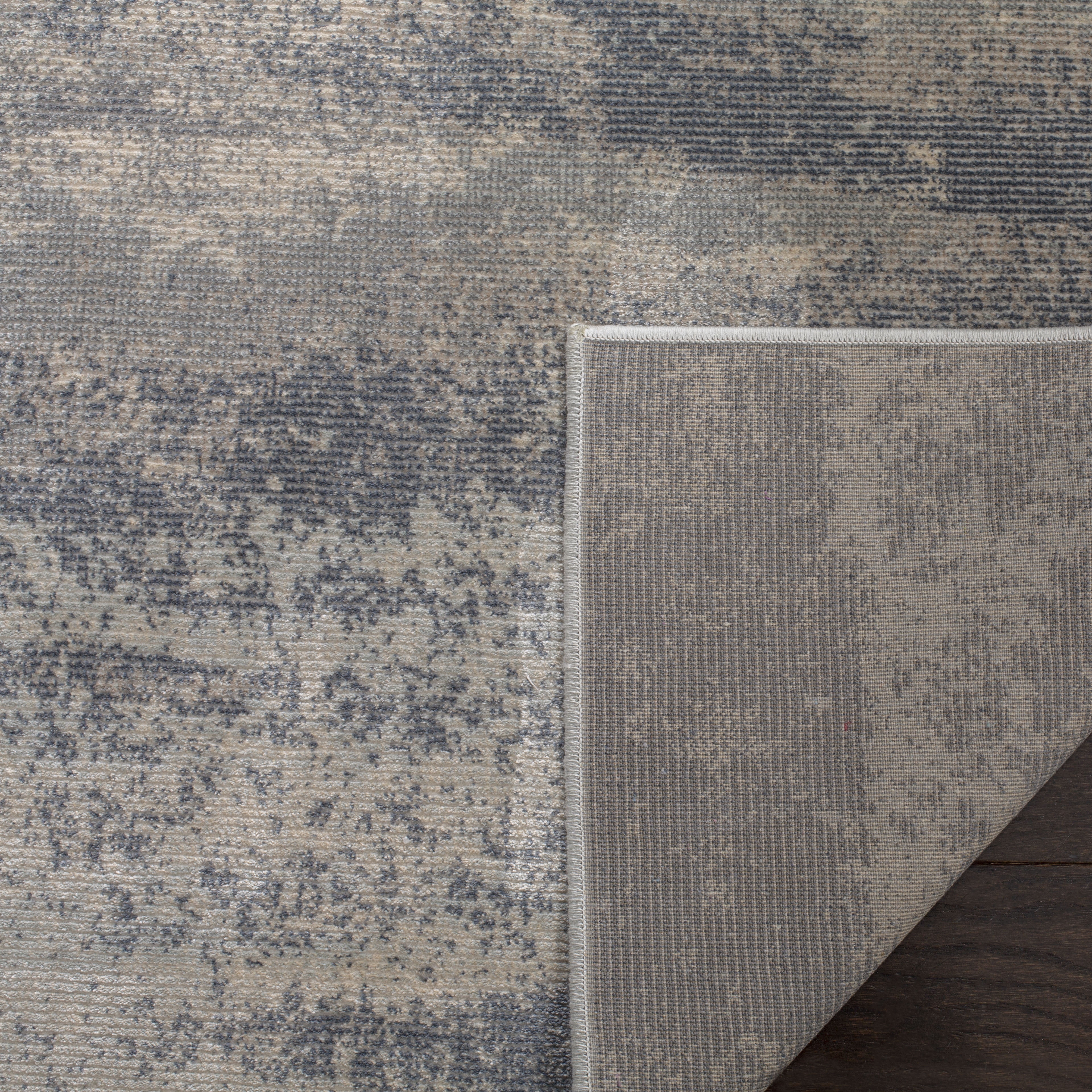 SAFAVIEH Noble Natalee Abstract Area Rug, Light Blue/Ivory, 5'1" x 7'6"