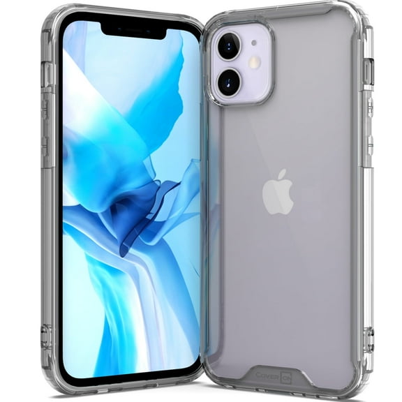 CoverON Apple iPhone 12 Mini Case (5.4"), Slim fit Lightweight Hard Phone Cover, Clear TPU Bumper