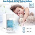 thumbnail image 5 of Mobile Air Conditioner, Mini Evaporative Air Cooler, 4 In 1 Air Cooler, Quiet Portable Air Conditioner, 3 Speeds, 2/4h Timer, Usb Fan Fan For Home/off, 5 of 5