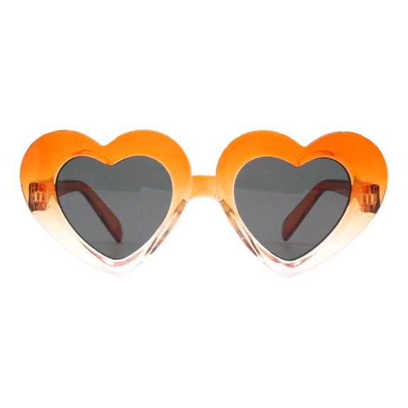 Toddlers & Little Girls Sunglasses Oversized Heart Ombré Orange Kids UV400
