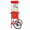 red, variant on Vintage Style Popcorn Machine Cart with 6 Oz Pot, 480W - Mobile Movie Theater Popcorn Maker with Wheels and Storage Cabinets for Commercial or Home Use - Red
