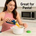 thumbnail image 4 of Dependable Industries Microwave Steamer for Vegetables Meats Poultry Fish Rice Cooker No Oil Needed! Healthy Way to Cook, 4 of 8
