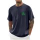 thumbnail image 5 of Camiseta de Culturismo de los Hombres, Hombros Que Caen Impresión Motion Graphic Top para Deporte Y Desgaste Casual, Stretch Fitness Tee, Uso de Cuatro Estaciones, 5 of 7
