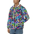 thumbnail image 3 of Naloa Colorful Tie Dye Stained Glass 2 Men’s Hoodies, Zip up Hoodie, Sweatshirts,Hoodies for Men Sizes S-3XL-Large, 3 of 5