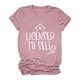 thumbnail image 1 of Gibobby Blusa Casual de Mujer Camisas casuales Túnica Camiseta manga Tops Impresión letras Blusa mujer Cuello corto redondo Camisetas mujer(Rosa,M), 1 of 5