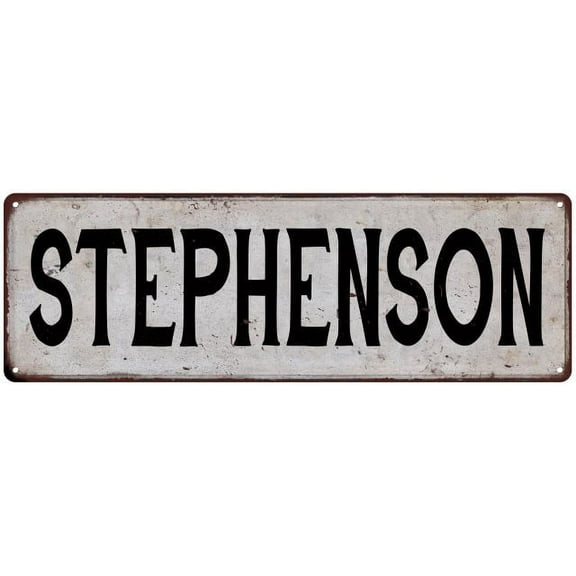 STEPHENSON Vintage Look Rustic Chic Metal Sign 8x24 108240036988