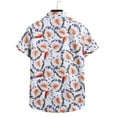 thumbnail image 4 of TAIAOJING Mens Hawaii Button Down Shirts Short Sleeve Loose Flower Shirt Hawaiian Flower Shirt, 4 of 4