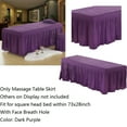 thumbnail image 3 of DOLITY Jupe de Table de Massage Européenne en Microfibre 190x70cm Foncé Foncé, 3 of 9