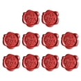 thumbnail image 1 of Miangastore Lacquer Wax Stickers Red 10Pcs 1.2x1.2in, 1 of 8