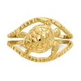thumbnail image 4 of 14K Yellow Gold Ring Band Toe Turtle, Size 7, 4 of 5
