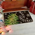thumbnail image 2 of Black Holly Mistletoe Merry Christmas Doormat, Xmas Winter Home Decor Switch Rug Door Mat 17x29 Inch, 2 of 6