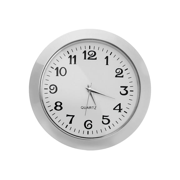 Uxcell 2-1/8 Inch (55mm) Quartz Clock Insert, Arabic Clock Fit 45mm/1.77 inch, Silver Tone