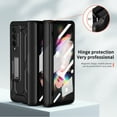 thumbnail image 6 of Dteck for Samsung Galaxy Z Fold 3 Stand Case, Built-in Kickstand Shockproof Protection Cover Case for Samsung Galaxy Z Fold 3 5G 2021,,Black, 6 of 7