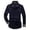 a-4Navy1, variant on Mens Solid Color Spread Collar Long Sleeve Casual Button Down Shirt With Bust Pockets Relaxed Fit For Fathers Day Gift Outdoor Activities Leisure Top