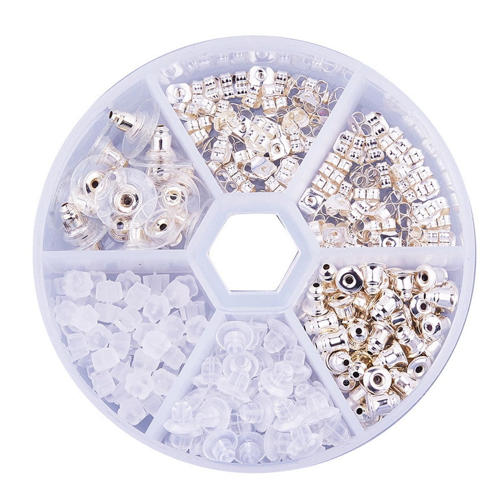 Worallymy 260pcs Earring Backs Replacements Set Hypoallergenic