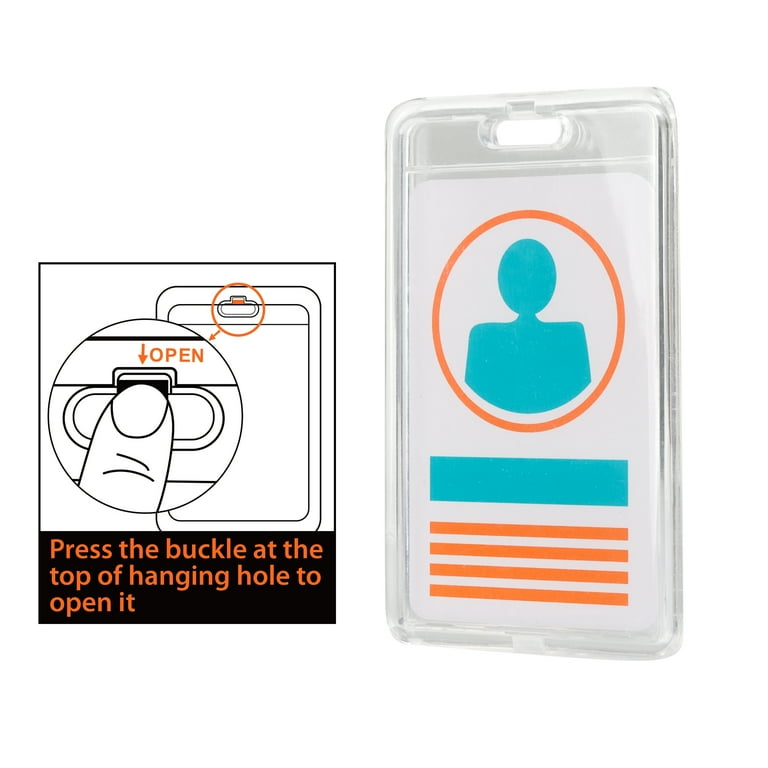 clear id card sleeves Amazon.com : KEYLION 100 Pack ID Card Name Badge Holder, Heavy Duty Clear  Transparent Plastic PVC Vertical Sleeve Pouch with Waterproof Type  Resealable Zip : Office Products