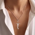 thumbnail image 2 of Faith Cross Necklace Jewelry for Women Silver Jesus Christian Pendant Necklaces Gifts for Mom, 2 of 5