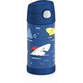 thumbnail image 4 of Bouteille isolée à pression de 12 Oz avec paille Funtainer de Thermos, Requin, 4 of 5
