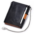 thumbnail image 5 of Genuine Leather Men Wallet Coin Purse Small Mini Card Holder Zipper Male Wallet Pocket, 5 of 5