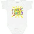 thumbnail image 3 of Inktastic I Love My Uncle Sun and Rainbow Letters Boys or Girls Baby Bodysuit, 3 of 5