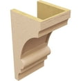 thumbnail image 5 of 8"W x 8"D x 16"H Wide Diane Rough Cedar Woodgrain TimberThane Corbel, Primed Tan, 5 of 6